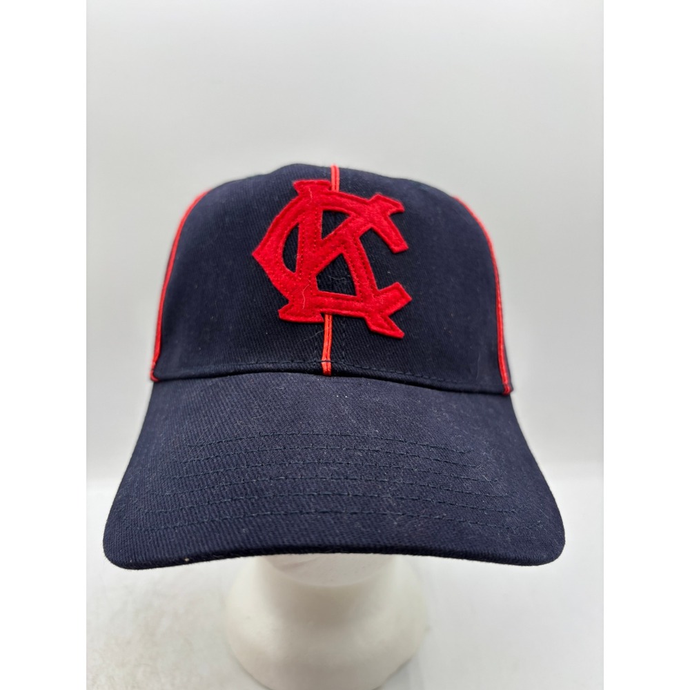 NWT Kansas City Monarchs 1949 Road Cap Navy Red KC Logo NLBM Big Boy Headgear OS